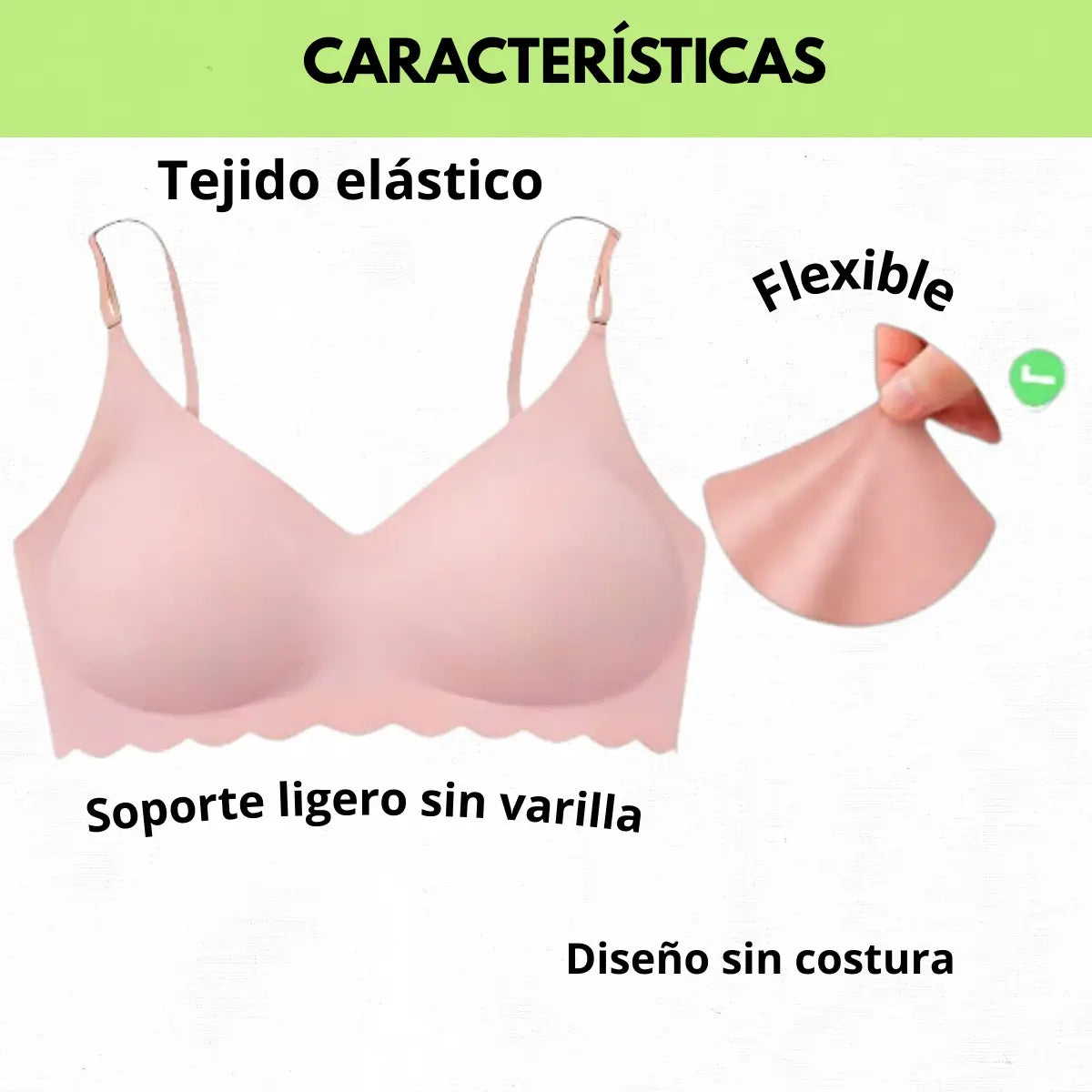 PROMO 3X1 - CORPIÑO SEGUNDA PIEL CON ONDAS