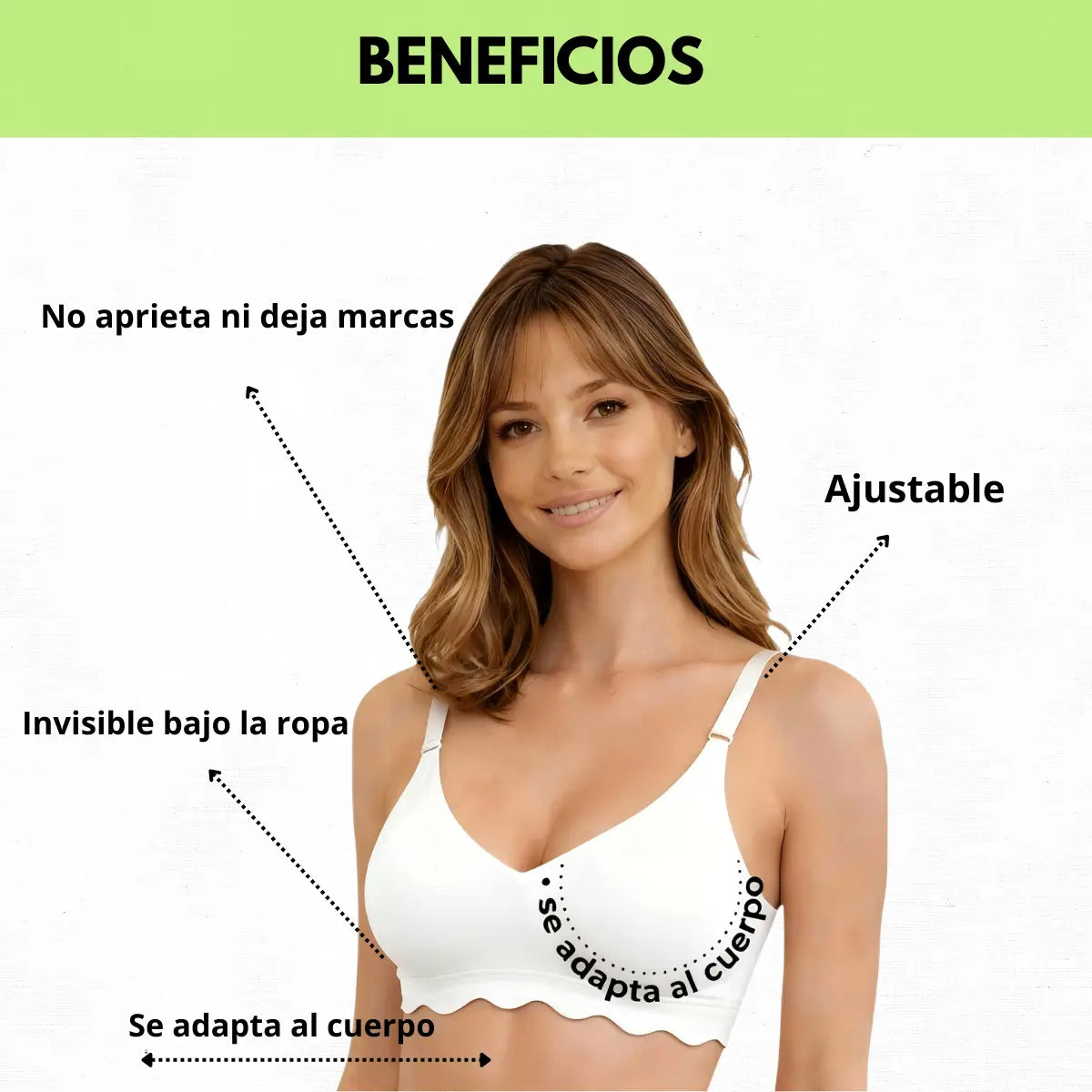 PROMO 3X1  - CORPIÑO SEGUNDA PIEL CON ONDAS